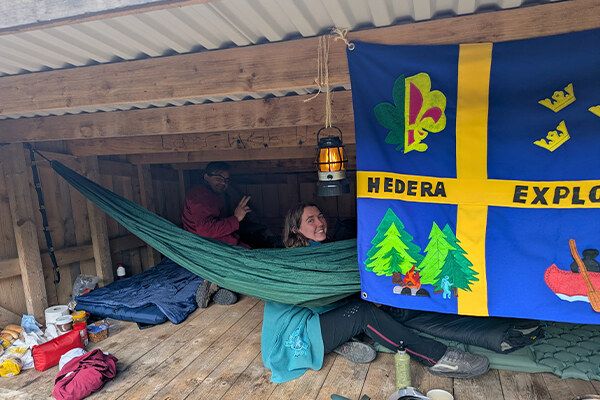 Explorers op kamp
