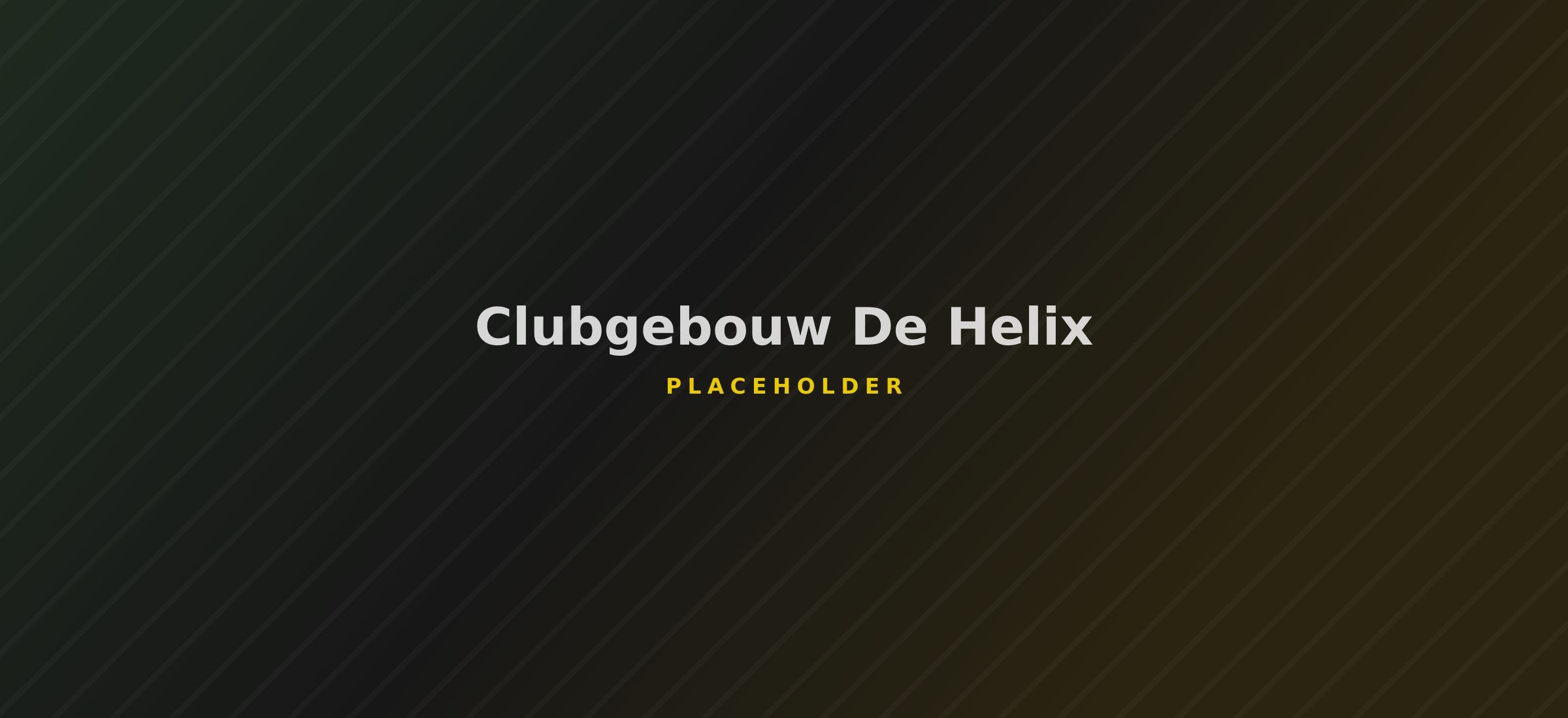 Clubgebouw De Helix in de Delftse Hout