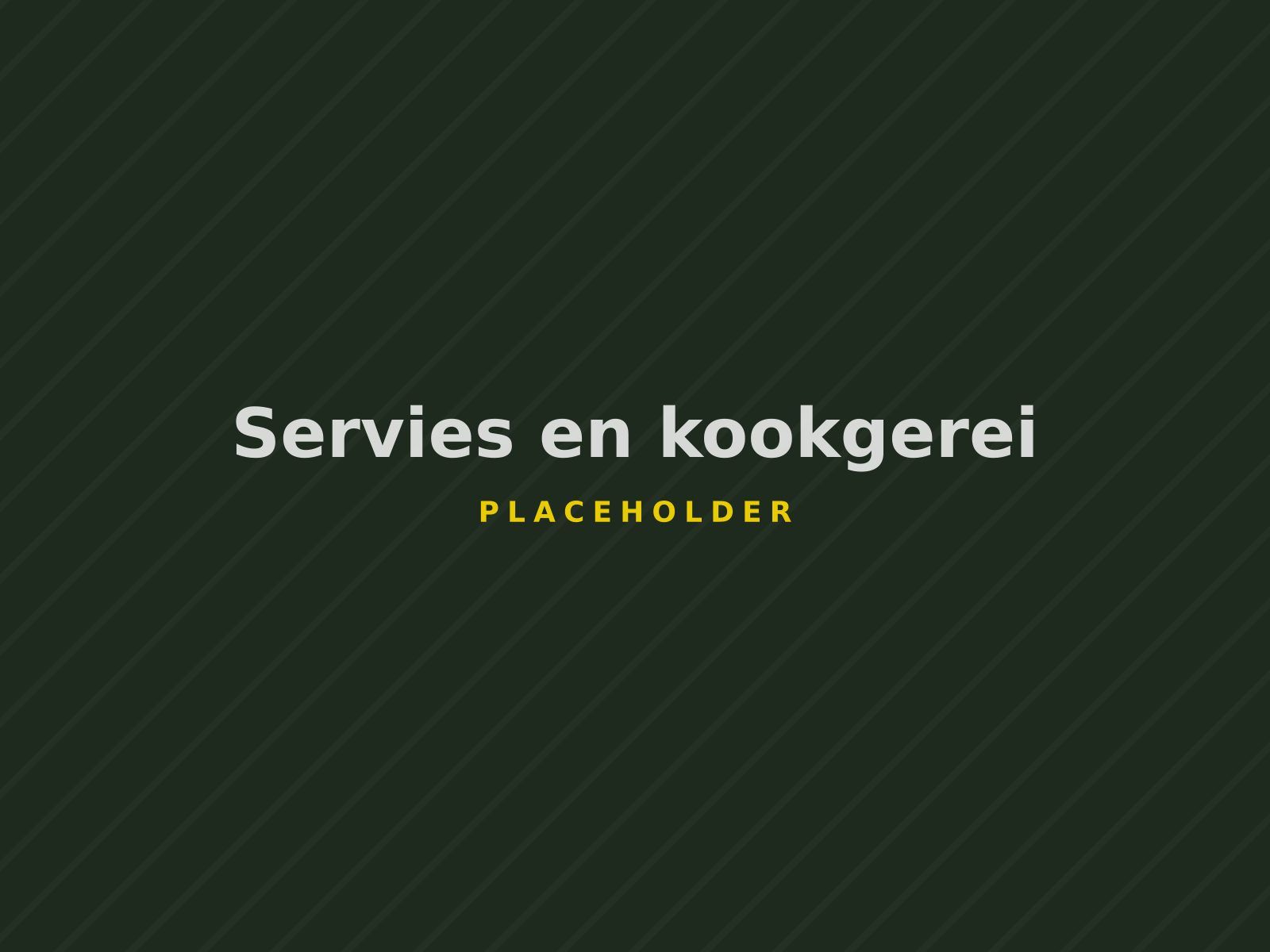 Servies en kookgerei in clubgebouw De Helix